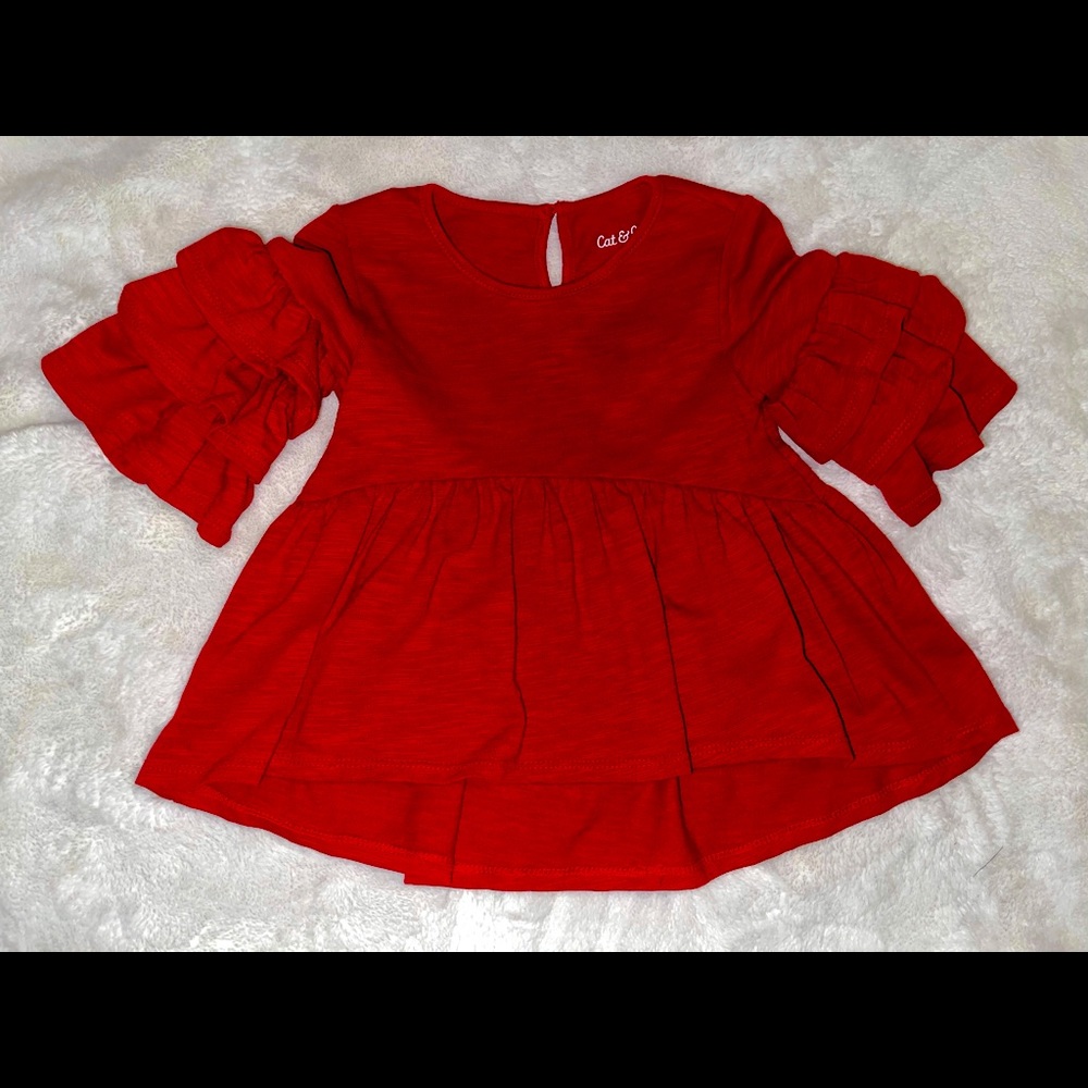 Super cute girls tiered top